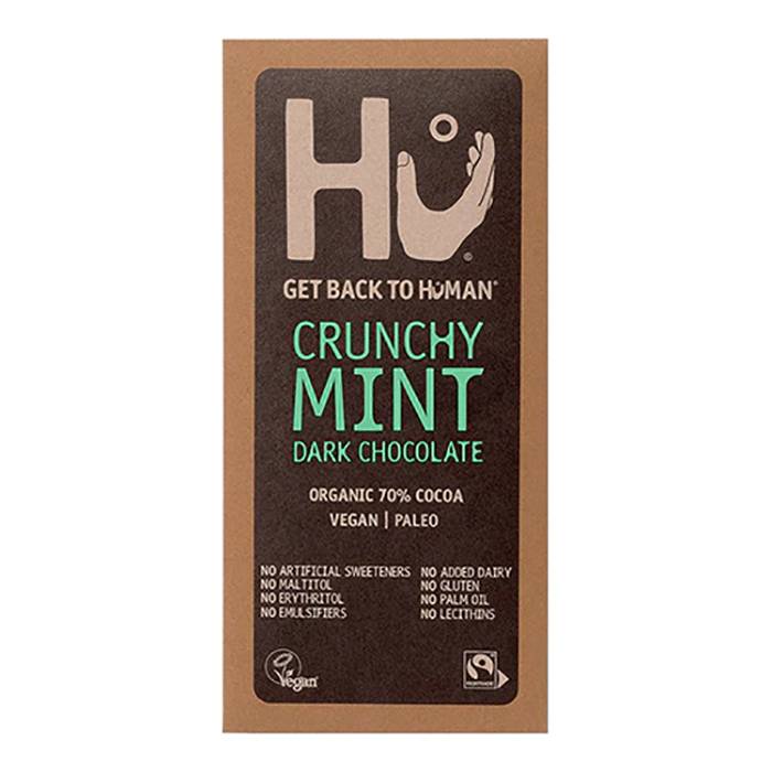 Hu - Chocolate Bar Crunchy Mint Dark, 60g - Pack of 12
