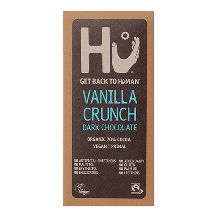 Hu - Chocolate Bar Vanilla Crunch Dark, 60g - Pack of 12