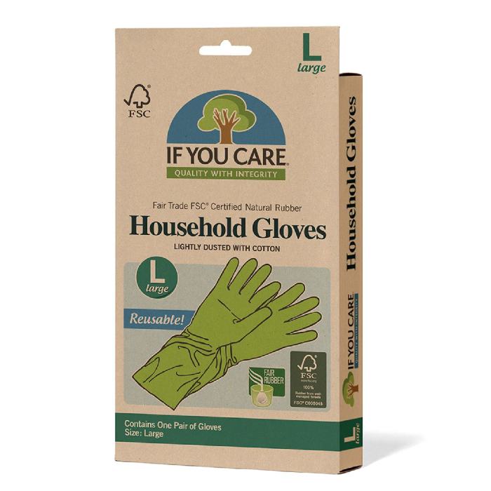 If You Care - FSC Cert Fair Rubber Latex Gloves Large, 1 Piece
