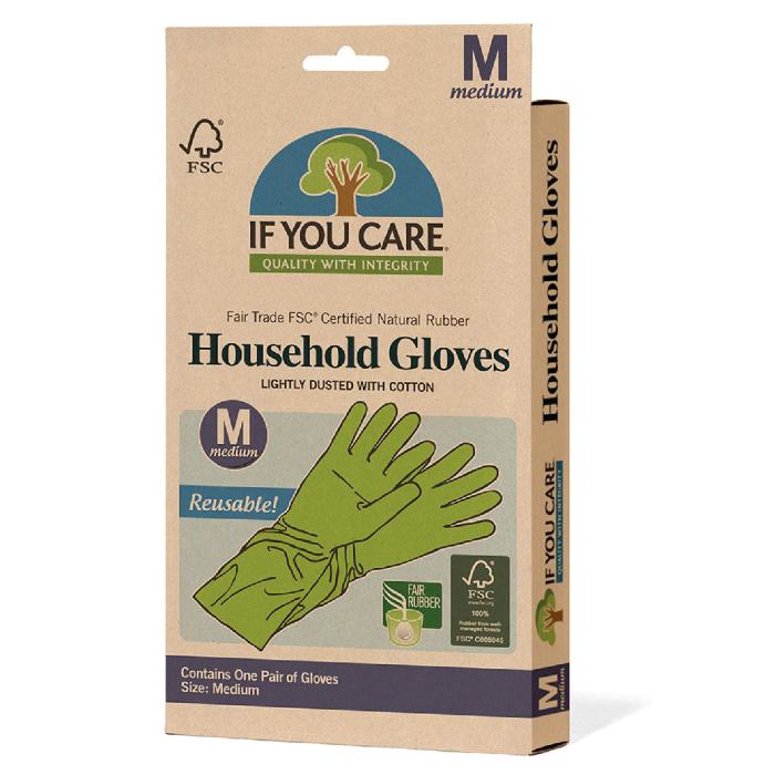 If You Care - FSC Cert Fair Rubber Latex Gloves Medium, 1 Piece