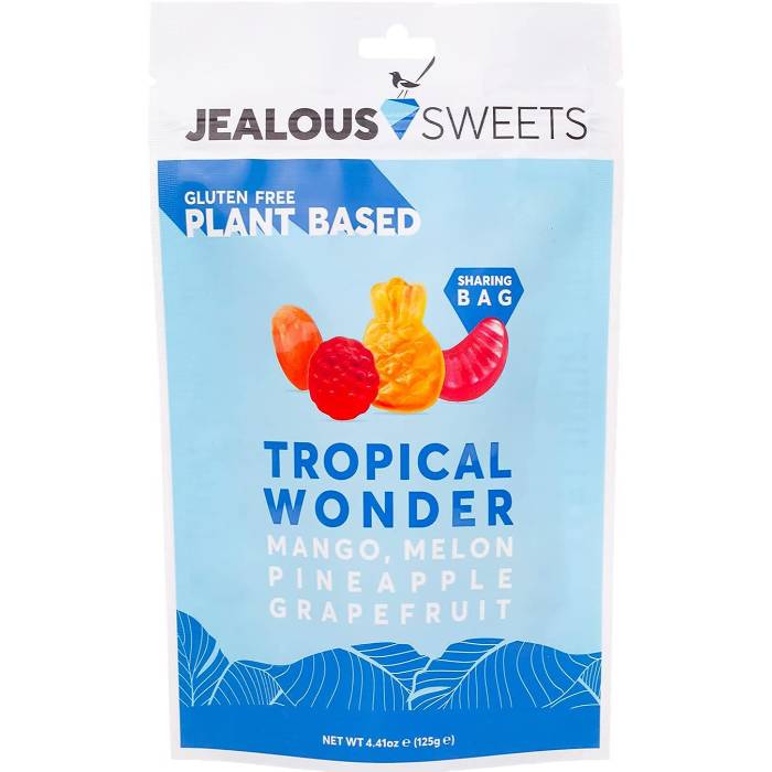 Jealous Sweets - Tropical Wonder Share Bag, 125g  Pack of 10