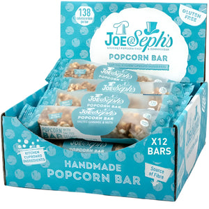 Joe & Seph’s - Popcorn Bar, 27g | Pack of 12 | Multiple Flavours