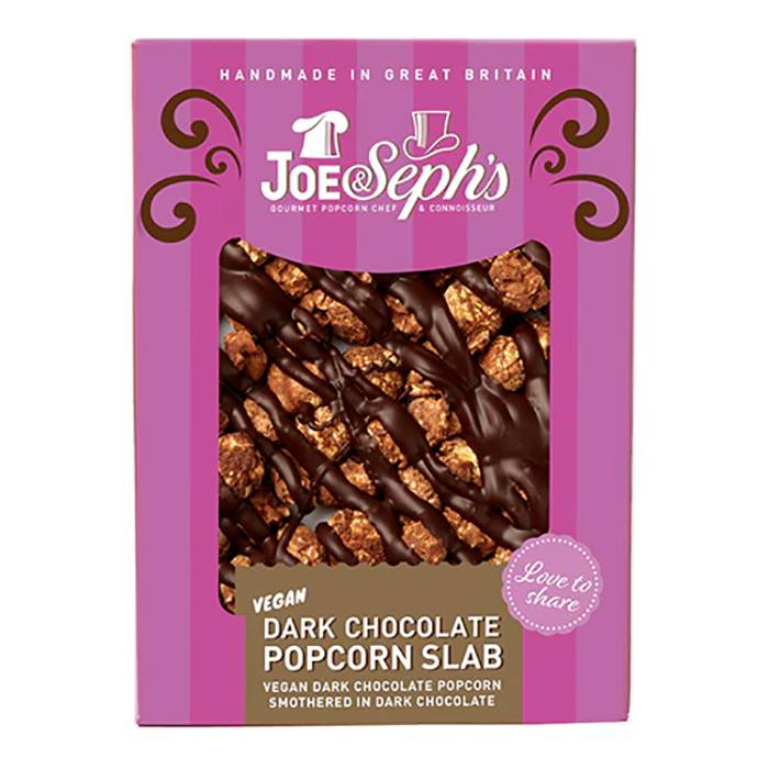 Joe & Seph’s - Vegan Dark Chocolate Popcorn Slab, 115g - Pack of 14