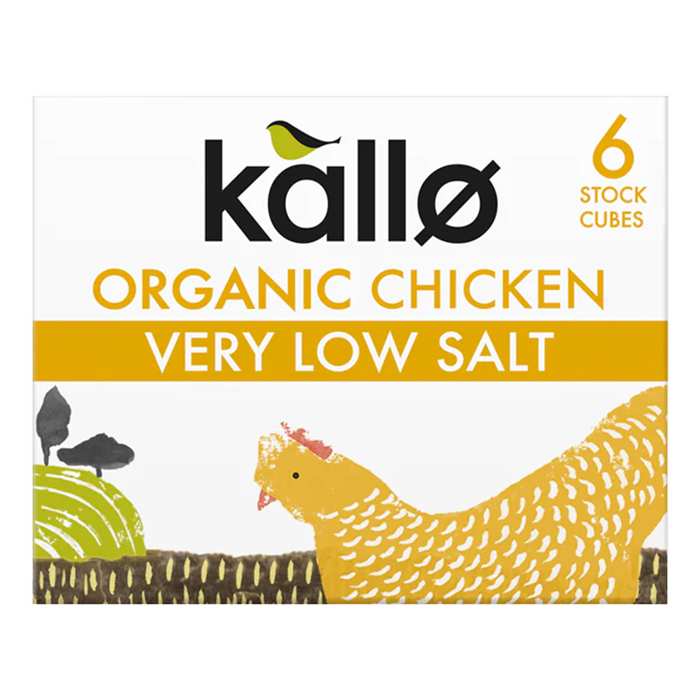 Kallo - BTO Very Low Salt Chicken Stock Cubes, 48g - Pack of 15