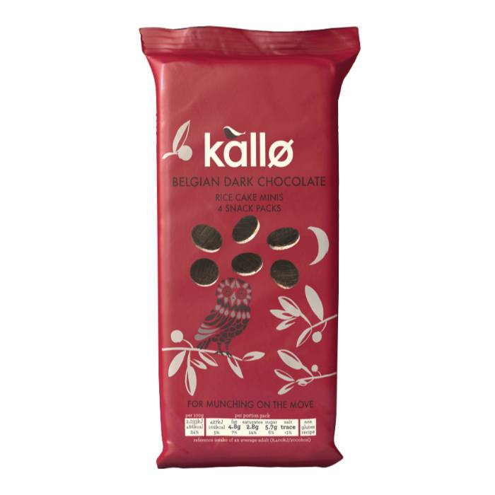 Kallo Belgian Dark Chocolate Rice Cake Minis, 200g PlantX UK