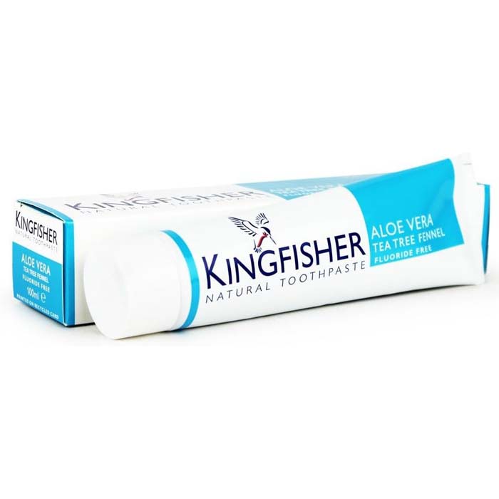 Kingfisher - Aloe Vera Tea Tree Flouride Free Toothpaste, 100ml