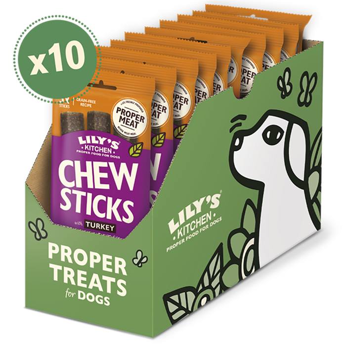 Lily's Kitchen - BTO Dog Chew Turkey, 120g  Pack of 10