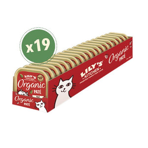 Lily's Kitchen - Cats Organic Tray, 85g | Pack of 19 | Multiple Flavours