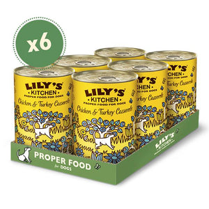 Lily's Kitchen - Chicken & Turkey Casserole For Dogs, 400g | Pack of 6