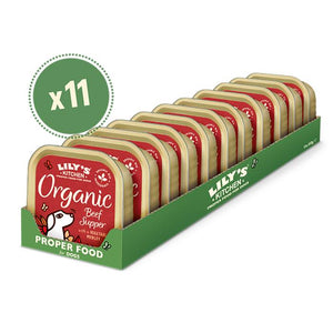 Lily's Kitchen - Organic Dog Supper, 150g | Pack of 11 | Multiple Flavours
