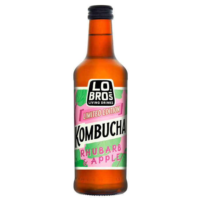 Lo Bros - Organic Kombucha Seasonal Special Rhubarb & Apple, 330ml