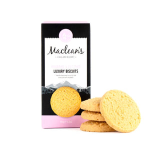 Macleans Highland Bakery - Rhubarb and Custard Luxury Biscuits, 150g | Pack of 12