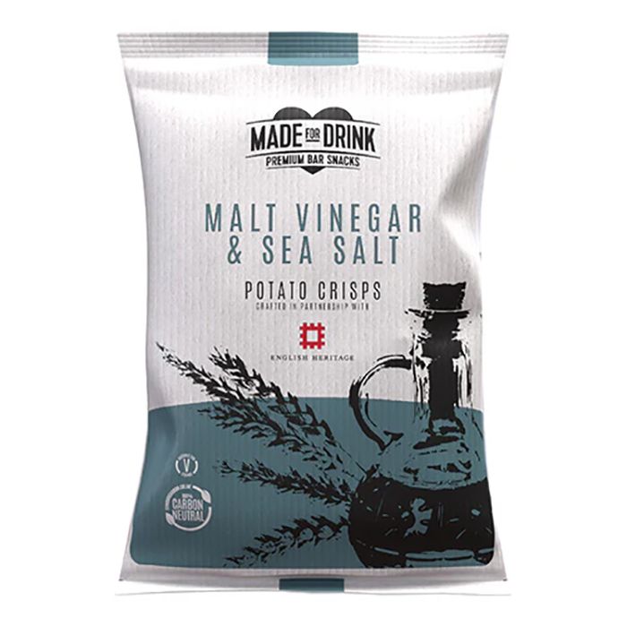Made For Drink - English Heritage Malt Vinegar & Sea Salt 40g - Pack of 24