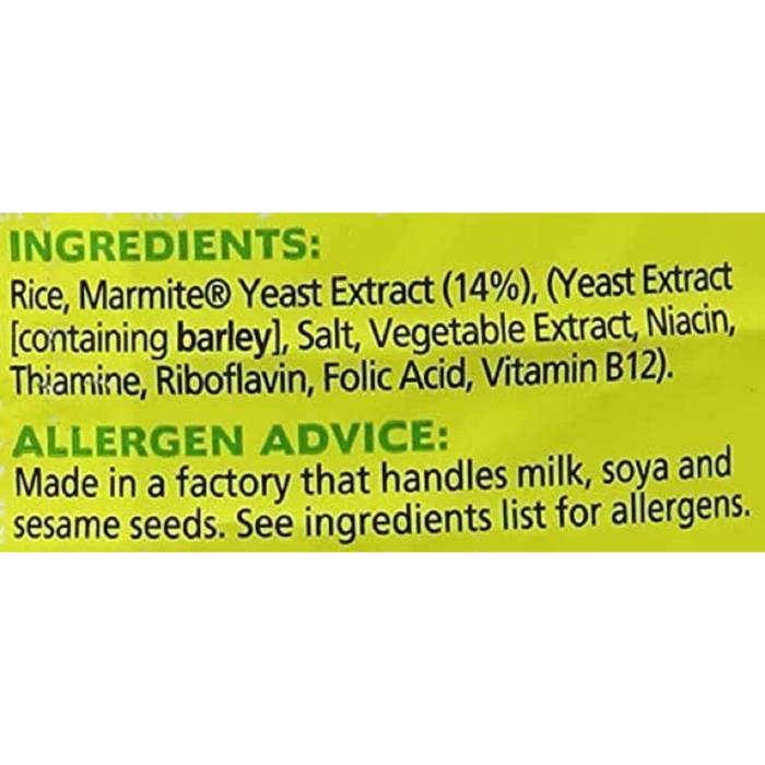 Marmite - Rice Cakes, 110g - Back