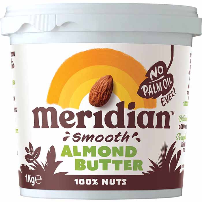 Meridian Foods - Almond Butter 100% Nuts Smooth 1kg