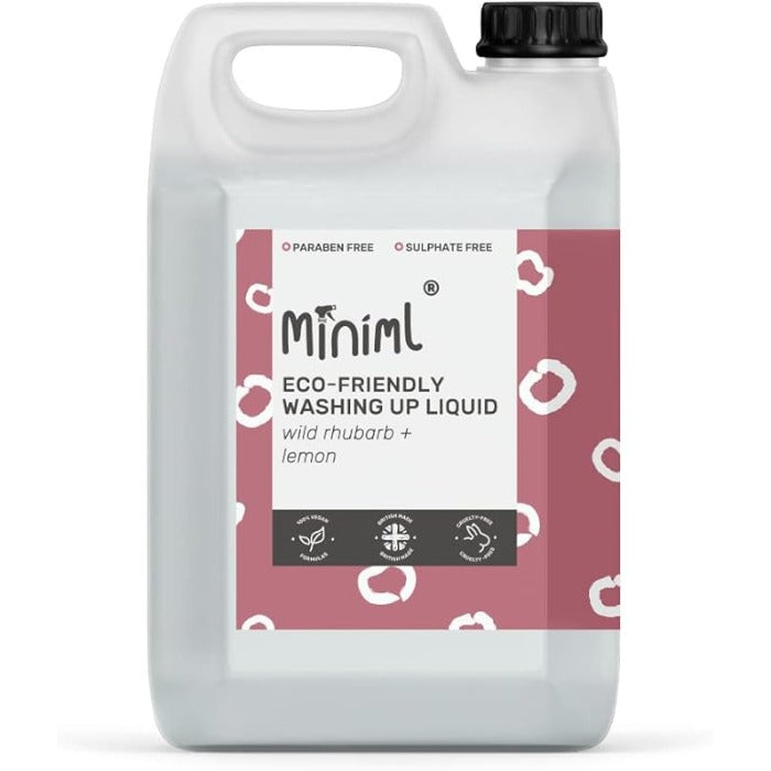Miniml - Washing Up Liquid Rhubarb Lemon, 5L