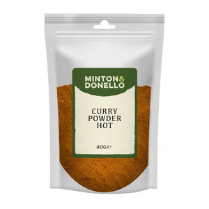Minton & Donello - Curry Powder Hot, 40g | Pack of 10