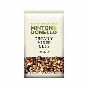 Minton & Donello - Organicanic Mixed Nuts, 250g | Pack of 6