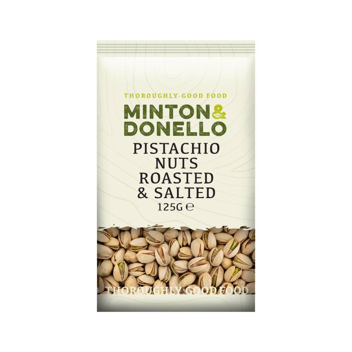 Minton & Donello - Pistachio Nuts Roasted & Salted  Pack of 6