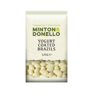 Minton & Donello - Yoghurt Coated Brazils, 125g | Pack of 6 | Multiple Sizes