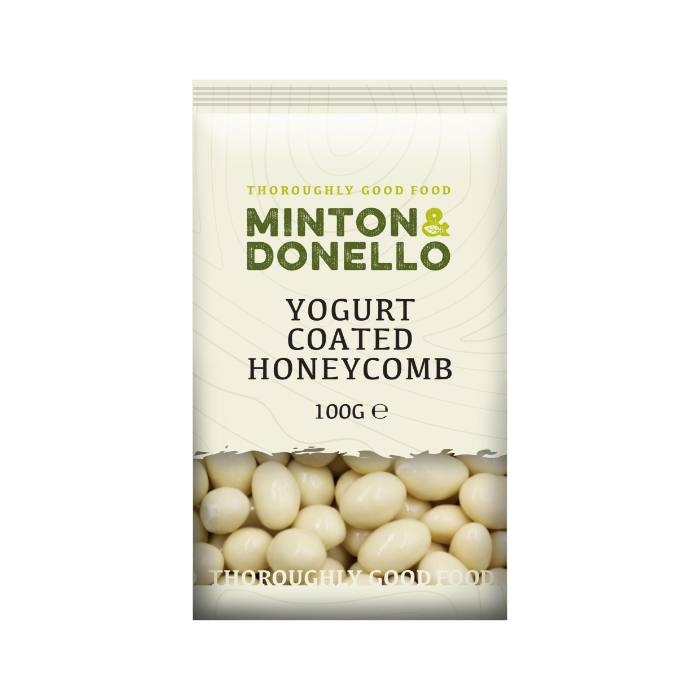 Minton & Donello - Yoghurt Coated Honeycomb Bites, 100g  Pack of 6
