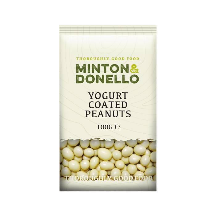 Minton & Donello - Yoghurt Coated Peanuts, 100g - Pack of 6