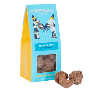 Montezuma's - Milking Maid Smooth Milk Chocolate Truffles Carton, 120g | Pack of 10