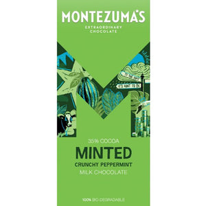 Montezuma's - Minted Milk with Crunchy Peppermint, 90g | Pack of 12