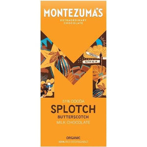 Montezuma's - Splotch 51% Milk with Butterscotch, 90g | Pack of 12