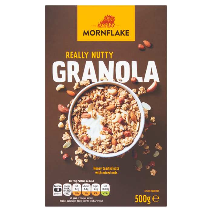 Mornflake - Premium Nutty Granola, 500g