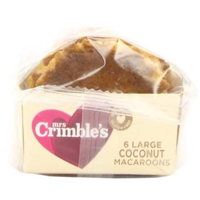 Mrs Crimbles - Mrs Crimbles Plain Coconut Macaroon (6), 180g - Pack of 12