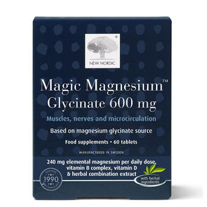 New Nordic - Magnesium Glycinate 600mg, 60 Tabs