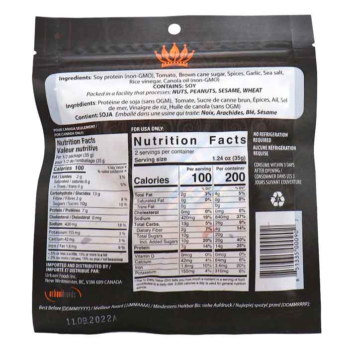 Noble Jerky - Sweet BBQ, 70g - Back