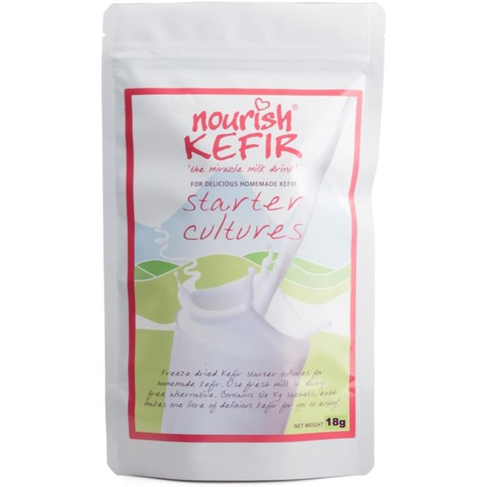 Nourish Kefir - Kefir Starter Cultures, 6x3g