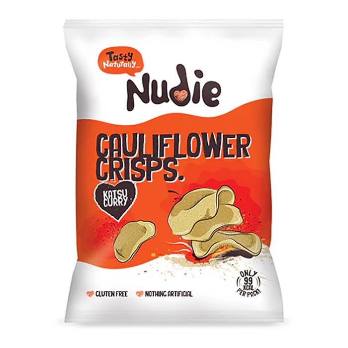 Nudie - Caulifower Crisps with Katsu Curry 20g - Pack of 24
