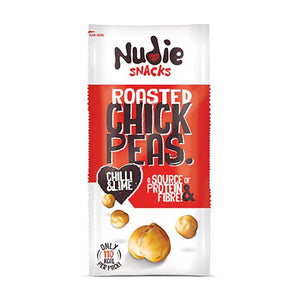 Nudie - Snacks Roasted Chickpeas Chilli & Lime Flavour, 30g - Pack of 24