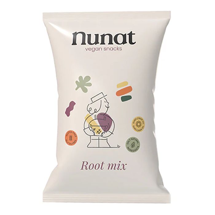 Nunat - Root Mix Vegan Snacks, 90g  Pack of 21