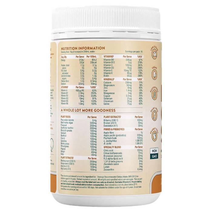 Nuzest - Kids Good Stuff Vanilla Caramel, 225g - back