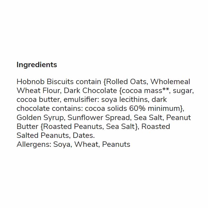 Oh My Choc - Peanut Butter Crunch Bar, 50g - Back