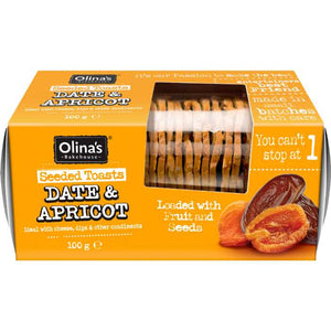 Olina's Bakehouse - Seeded Toasts, 100g | Pack of 12 | Multiple Flavours