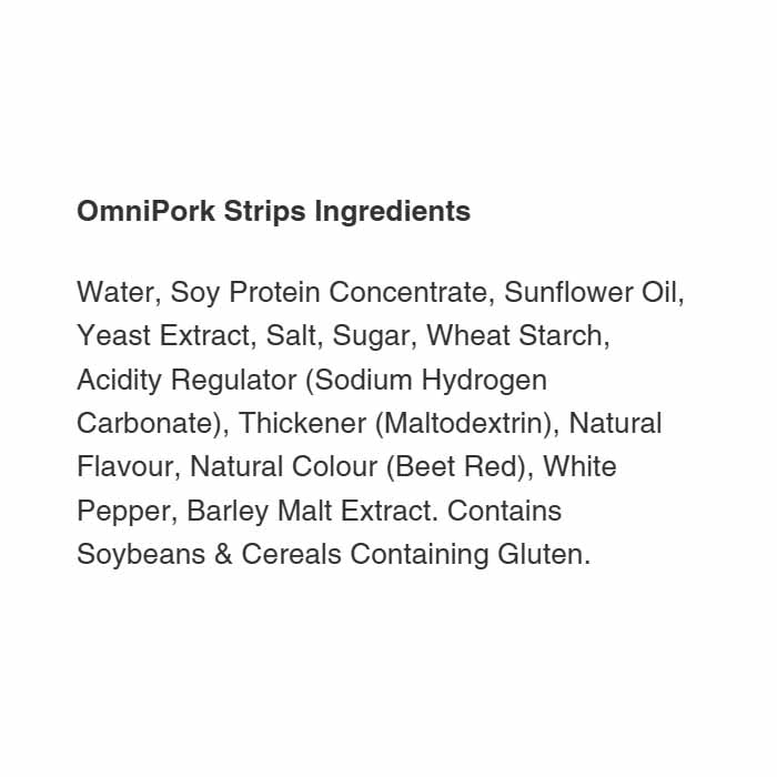 OmniFoods - OmniPork Strips, 650g - back