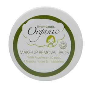 Organic 3 in 1 Cosmetic Wipe - Simply Gentle, 25 Pieces