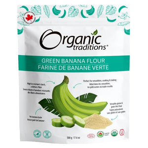 Organic Traditions - Organic Green Banana Powder, 500g