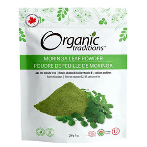 Organic Traditions - Organic Moringa Leaf Powder, 200g