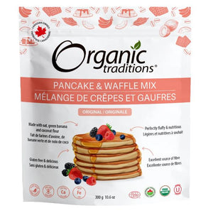 Organic Traditions - Organic Pancake and Waffle Mix, 300g | Multiple Flavours