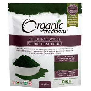 Organic Traditions - Organic Spirulina Powder, 200g