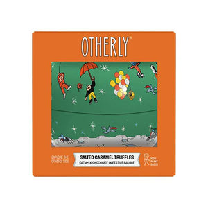 Otherly Oatm*Lk Chocolate - Oatm*lk Salted Caramel Truffles Bauble Tin, 100g - Pack of 6
