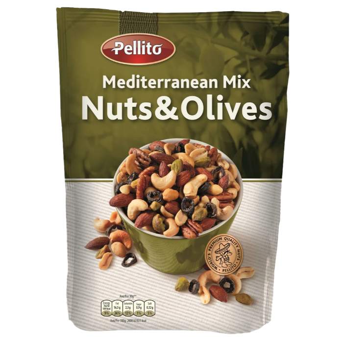 Pellito - Mix Mediterranean Nuts & Olives, 125g
