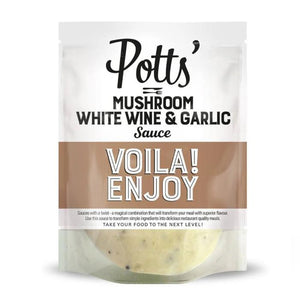Potts - Mushroom, White Wine & Garlic Sauce, 250g