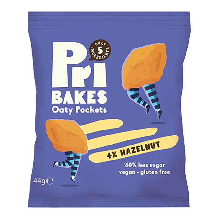 Pri Bakes - Oaty Pockets Hazelnut - Pack of 12